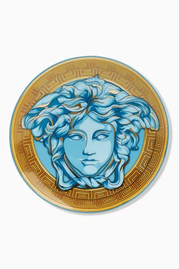 Medusa Amplified Coin Side Plate in Porcelain
