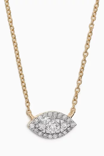 Muse Diamond Solitaire Necklace in 10kt Gold