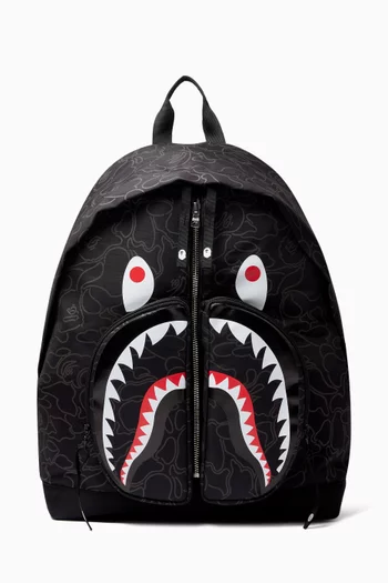 Neon Camo Shark Day Pack Backpack