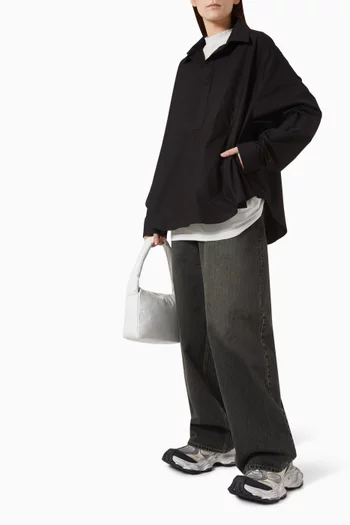 Oversized Shirt in Cotton-poplin