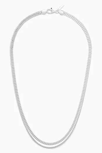 The Duo Necklace in Sterling Silver