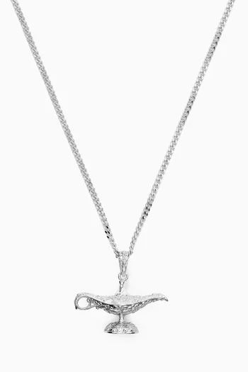 Magic Lamp Necklace in Sterling Silver