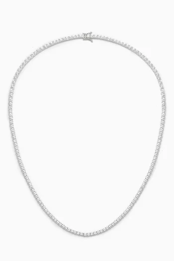 Classico Tennis Necklace in Sterling Silver