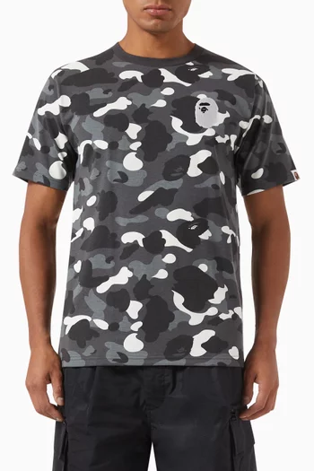 City Camo Large Ape Head T-shirt in Cotton-blend