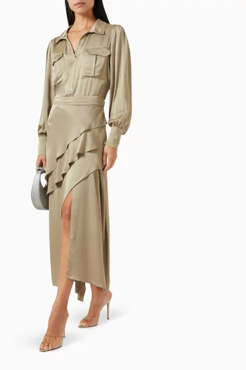 Asymmetric Tiered Skirt
