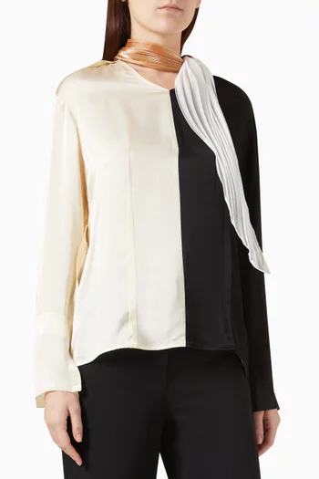 Neck-scarf Blouse in Viscose