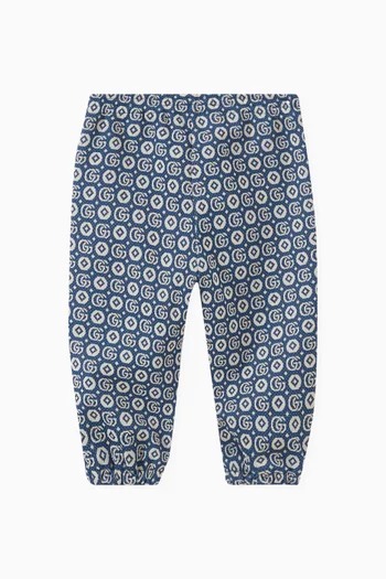 Double G Geometric Pants in Jersey Jacquard