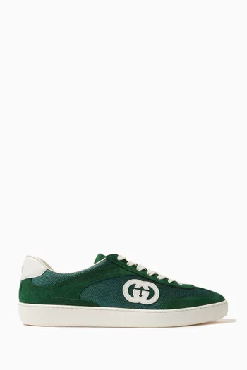 GG Low-top Sneakers in Suede & Mesh