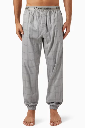 Modern Structure Pyjama Pants in Cotton-stretch