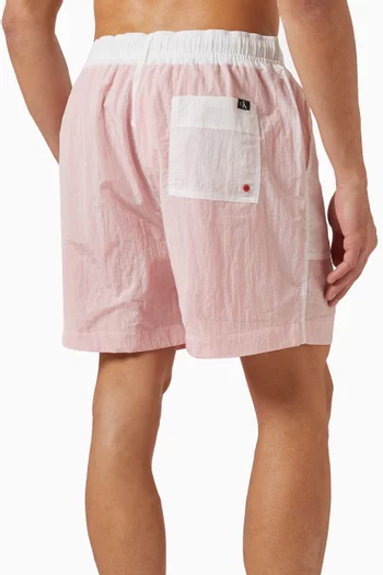 Monogram Medium Drawstring Swim Shorts in Nylon-blend