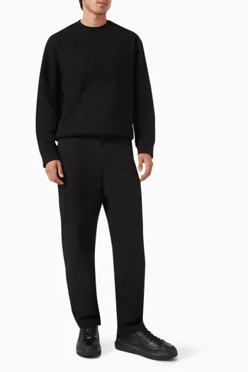 Grid AX Logo Formal Pants