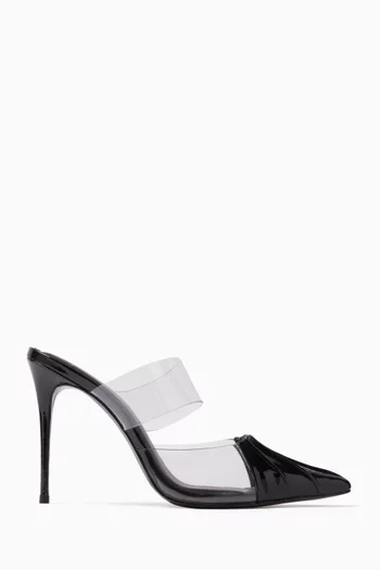 Cove 100 Mule Sandals in PVC & Patent Leather