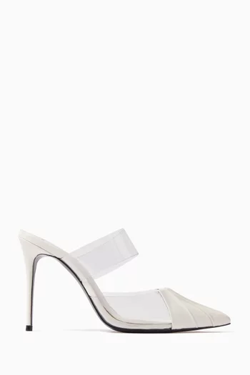 Cove 100 Mule Sandals in PVC & Patent Leather