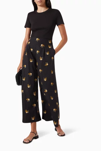 تي شيرت برويت مضلع مزيج قطن