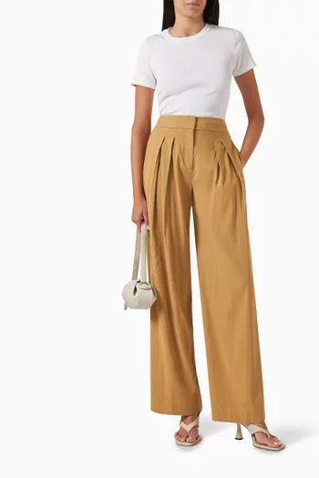 تي شيرت برويت مضلع مزيج قطن