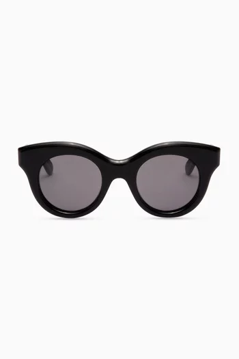 Tarsier Round Sunglasses in Acetate