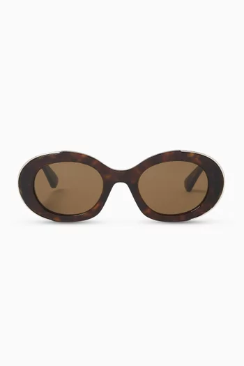 Oval Sunglasses in Acetate