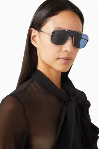 Aviator Sunglasses in Metal