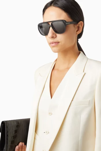 Jayden Pilot Sunglasses in Acetate