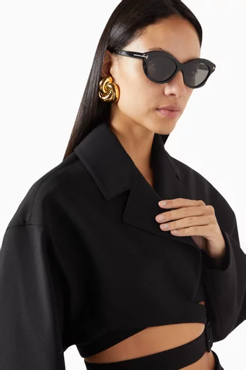 Toni Cat-eye Sunglasses in Acetate