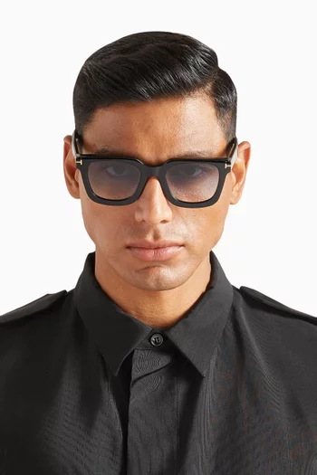 Leigh Square Sunglasses in Acetate