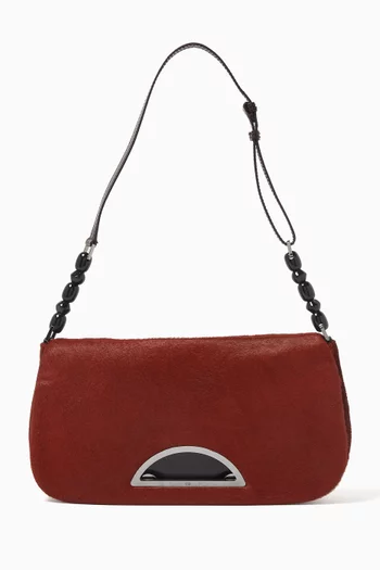 Malice Shoulder Bag in Suede & Patent Leather