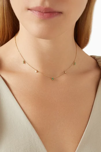 Effervescence Emerald Choker in 18kt Gold