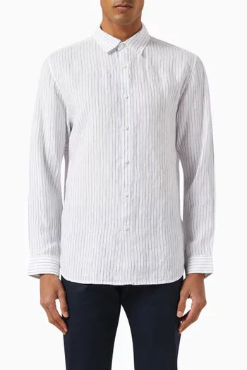 Irving Striped Shirt in Linen