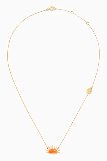Sunset Crush Necklace in 18kt Gold