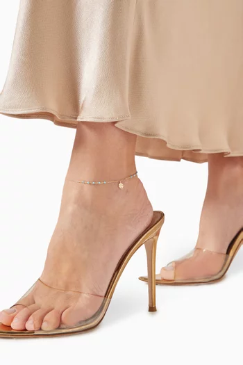 Clover Dots Anklet in 18kt Gold
