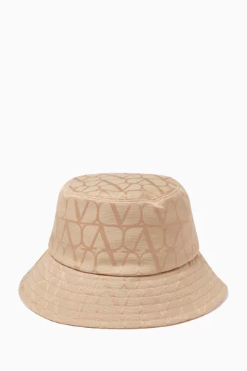Valentino Garavani Bucket Hat in Toile Iconographe Cotton