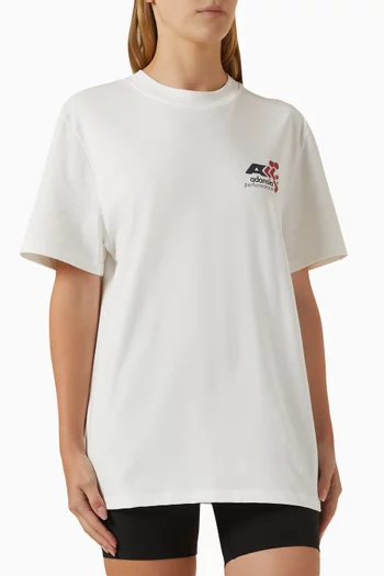 Ovesized Short-sleeve T-shirt in Cotton