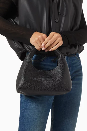 The Mini Sack Top-handle Bag in Leather
