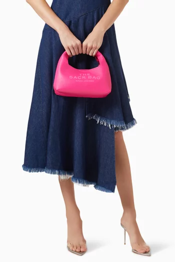 The Mini Sack Top-handle Bag in Leather