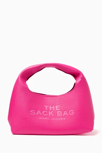 The Mini Sack Top-handle Bag in Leather