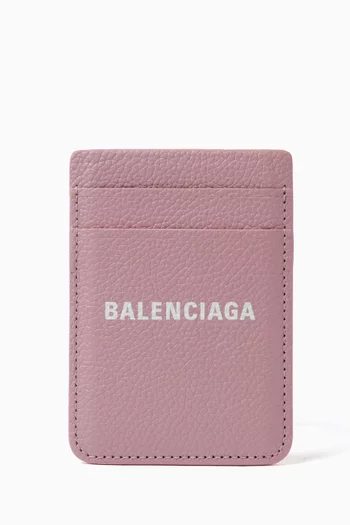 Cash iPhone Magnet Card Holder in Leather