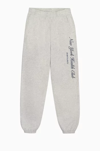 Buy Sporty Rich Grey NY Health Club Sweatpants For Women Online Ounass UAE
