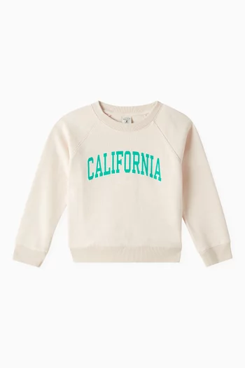 California Crewneck Sweatshirt in Cotton Fleece