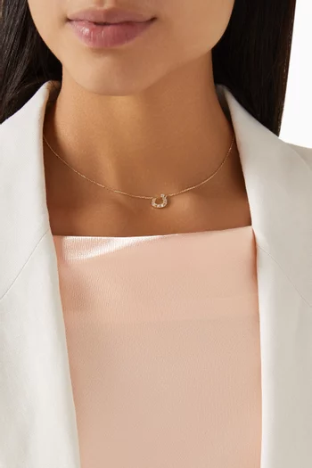 Oula Diamond Necklace in 18kt Gold