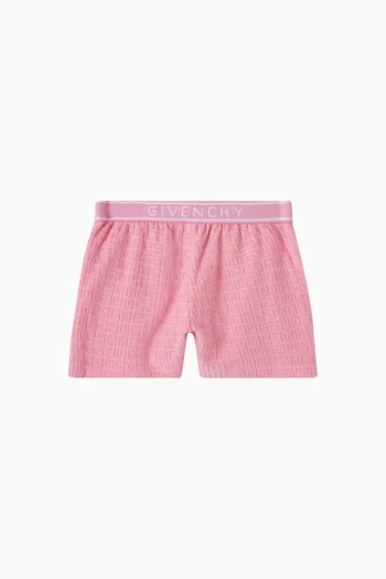 4G Jacquard Bermuda Shorts in Cotton Towelling