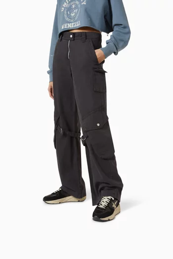 سنيكرز للجري بنعل سميك جلد نابا وشمواه