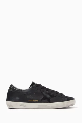 Super-Star Sneakers in Nappa Leather & Glitter