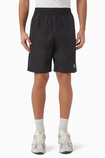 Wide-leg Shorts in Technical Fabric