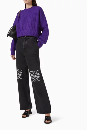 Anagram Baggy Jeans in Denim