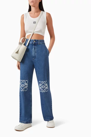 Anagram Baggy Jeans in Denim
