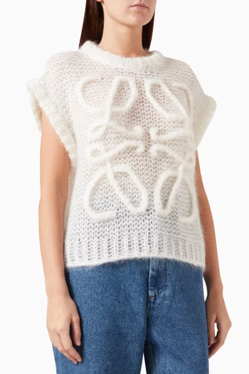 Anagram Sweater Vest in Mohair-blend