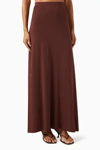 Flute Maxi Skirt in Stretch-lyocell