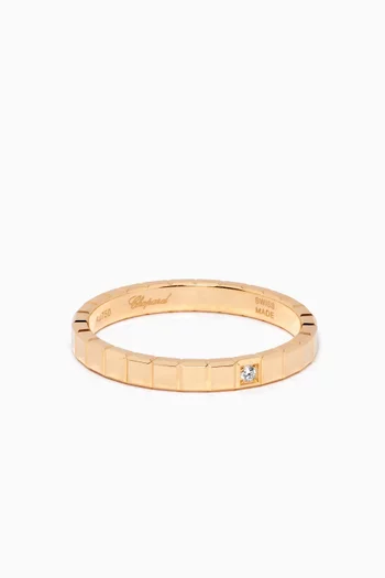 Ice Cube Diamond Ring in 18kt Gold