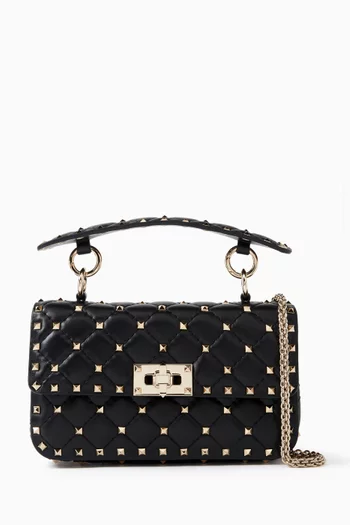 Valentino Garavani Small Rockstud Spike Chain Bag in Nappa