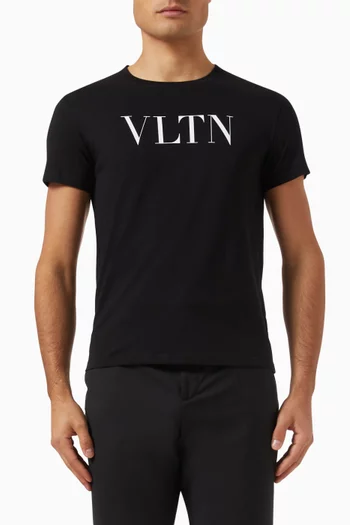 Valentino Garavani Logo Print T-shirt in Cotton